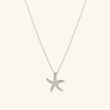 Starfish Necklace Silver